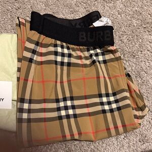 Burberry Leggings Classic Check Cotton Blend Bottoms